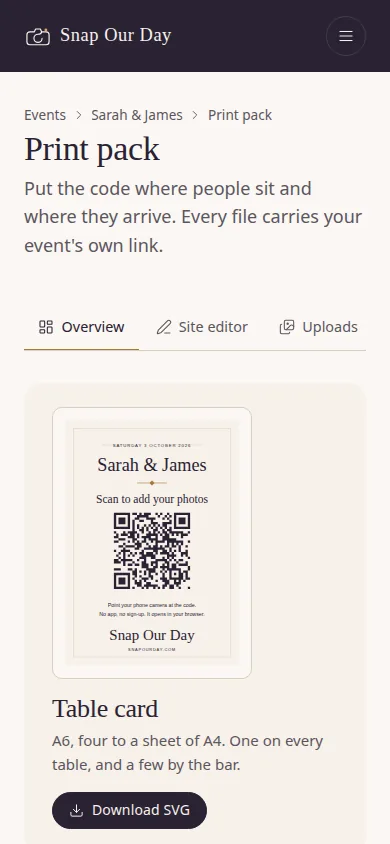 Print the code